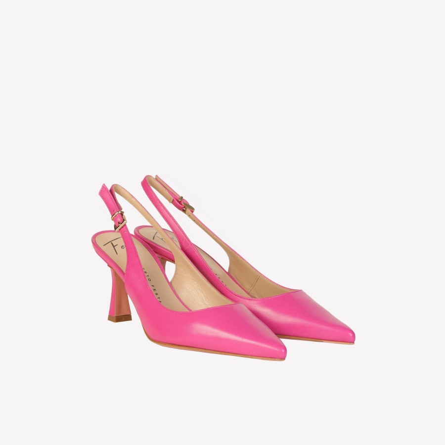 Roberto Festa Slingback In Nappa Barbie Frans Slingback