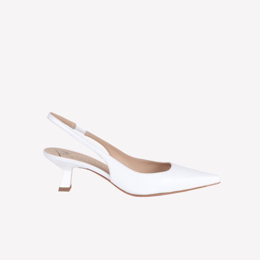 Roberto Festa Slingback In Nappa Bianco Arabel Slingback