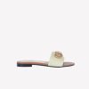 Roberto Festa Slider Flat In Oasi Con Accessorio Pietre E Strass Panarea Slides E Sabot