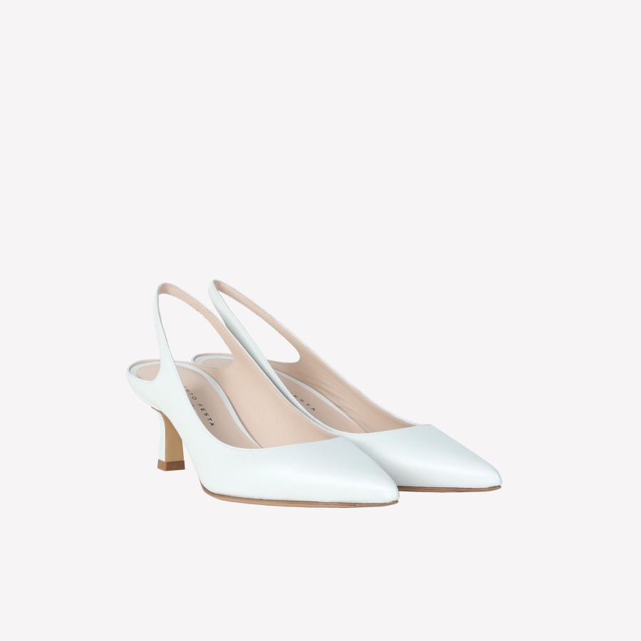 Roberto Festa Slingback In Softy Bone Roser Slingback