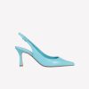 Roberto Festa Slingback In Nappa Turquoise Frans Slingback