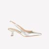 Roberto Festa Slingback In Luxor Silver Arabel Slingback