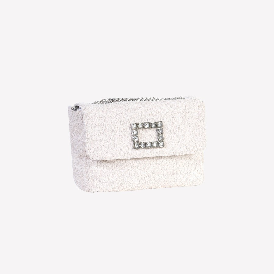 Roberto Festa Borsa A Spalla In Boucle Calce Con Accessorio Strass Tropea Lux Borse